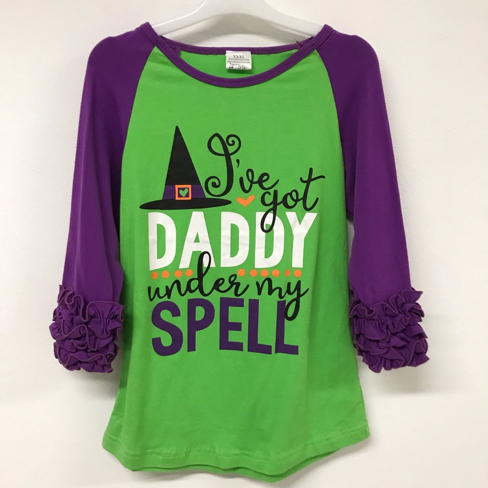 Little girls toddler Long Sleeve wizard hat Halloween party birthday girl top